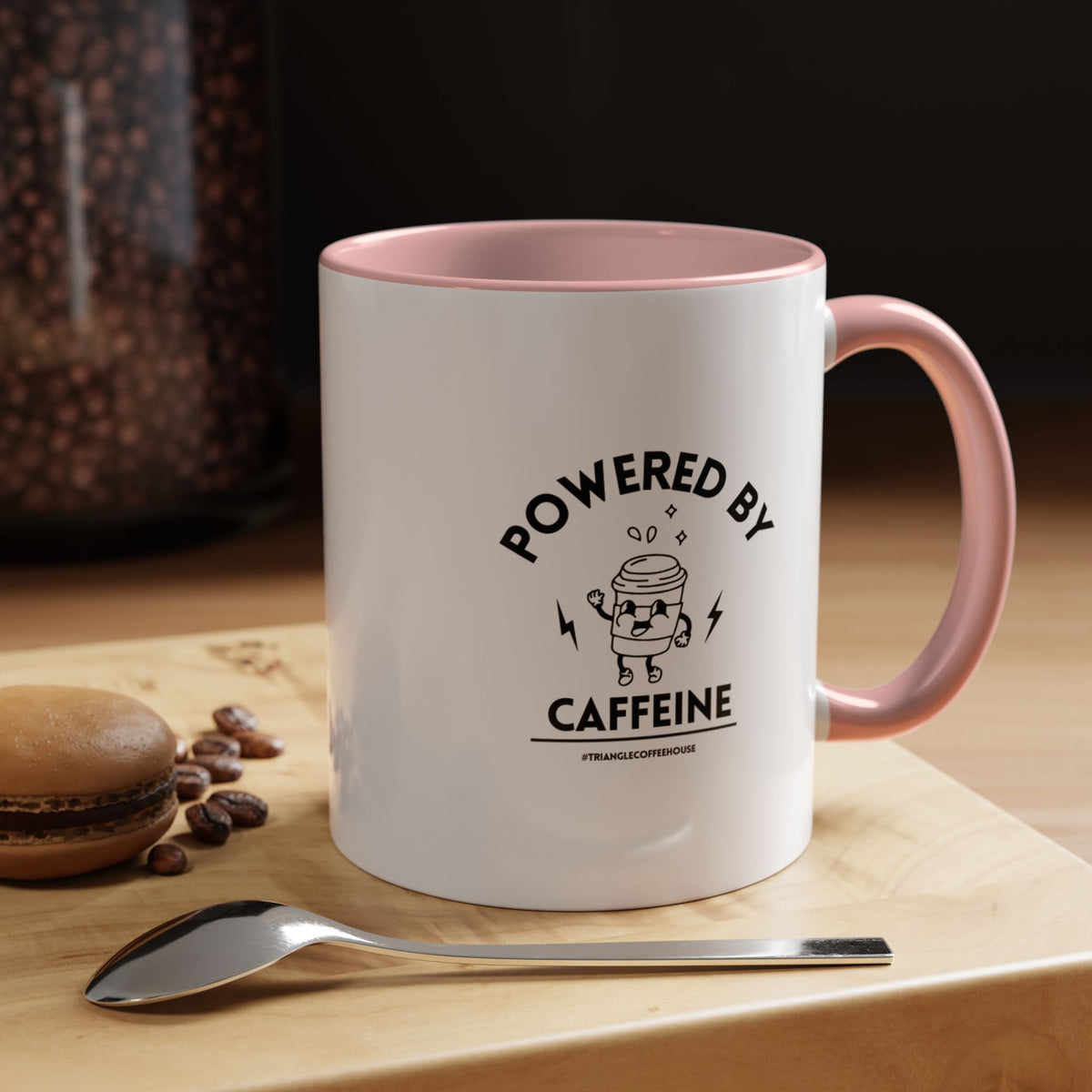 Powered by Caffeine Mug (11, 15oz)