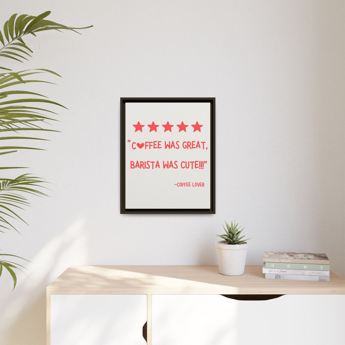 Five Stars - Wall Art (Framed Canvas) Size 16x20