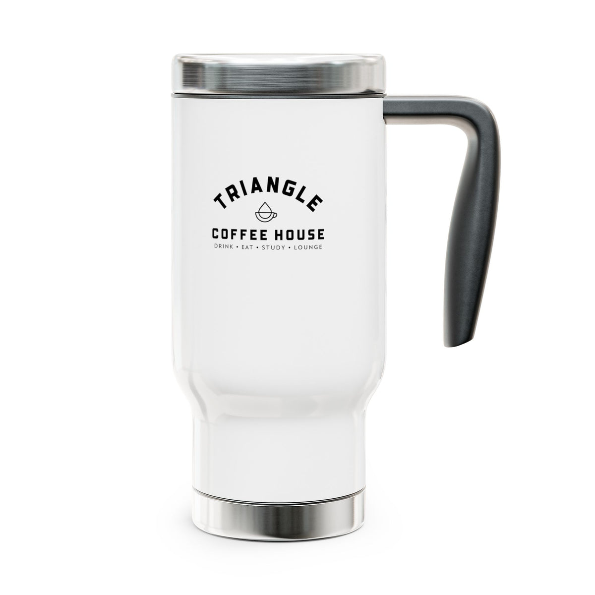 Stainless Steel Travel Mug with Handle, 14oz