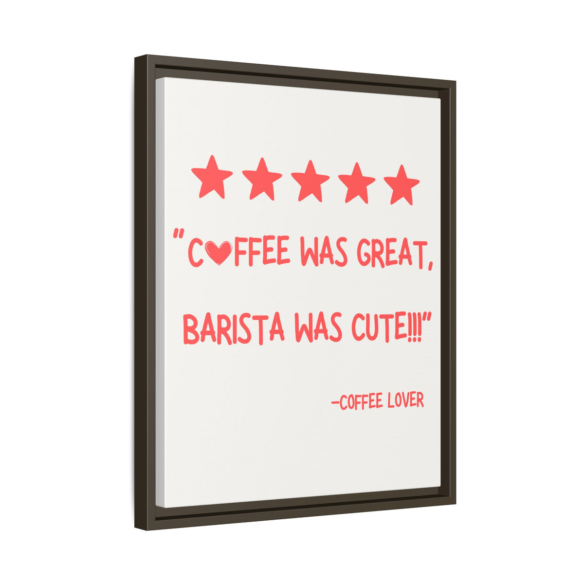 Five Stars - Wall Art (Framed Canvas) Size 16x20