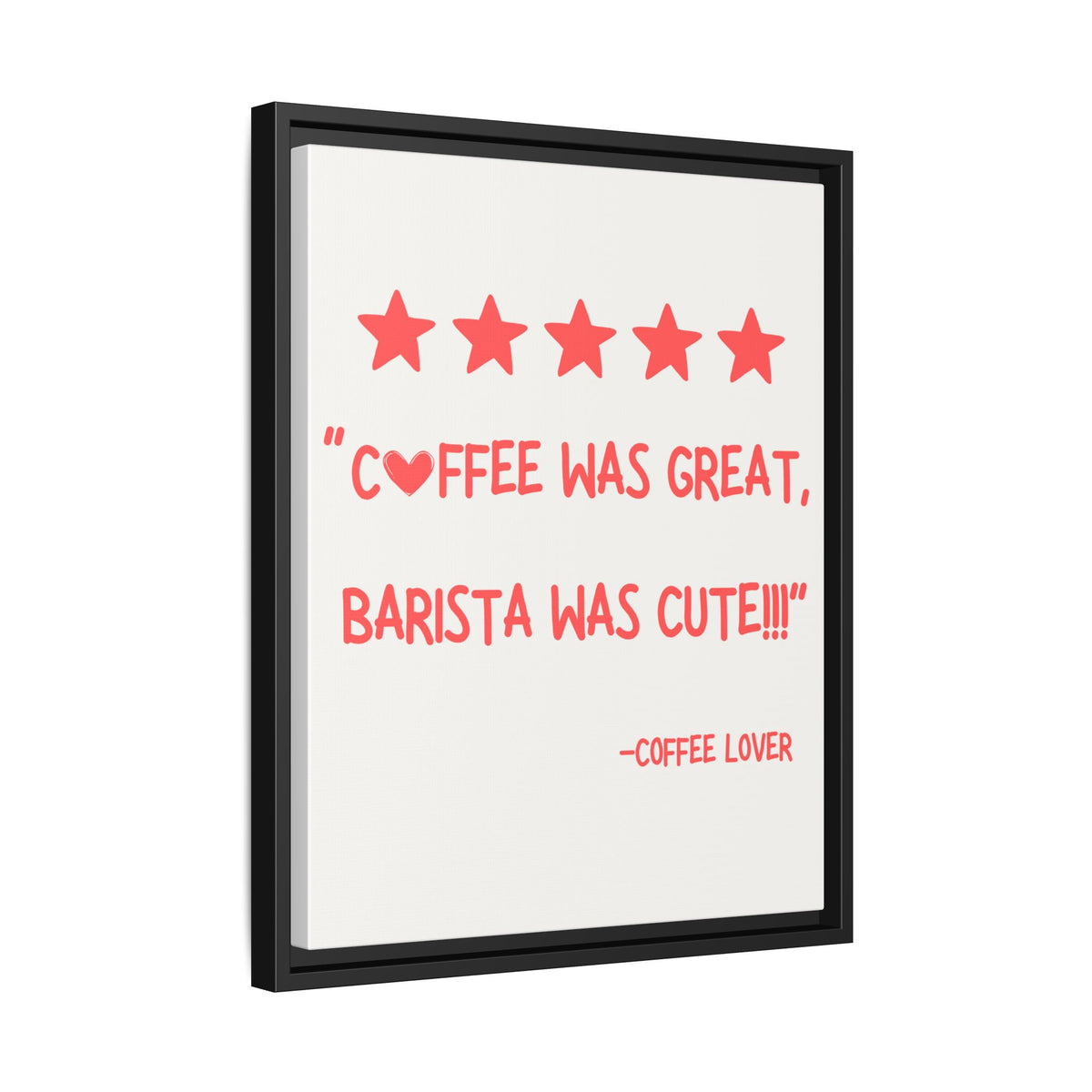 Five Stars - Wall Art (Framed Canvas) Size 16x20