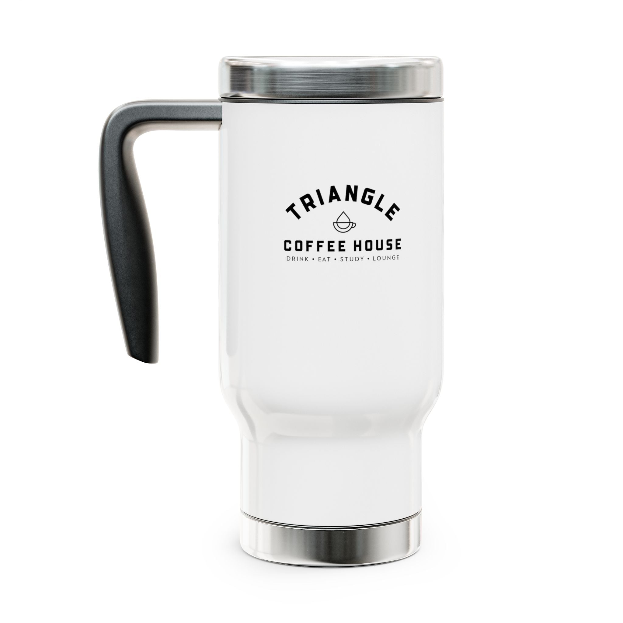 Stainless Steel Travel Mug with Handle, 14oz