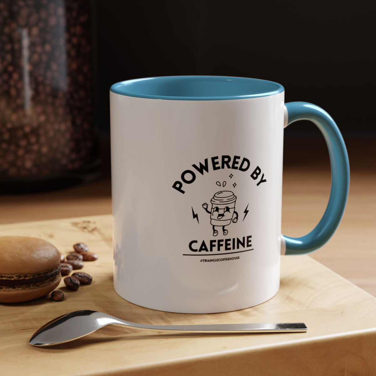 Powered by Caffeine Mug (11, 15oz)