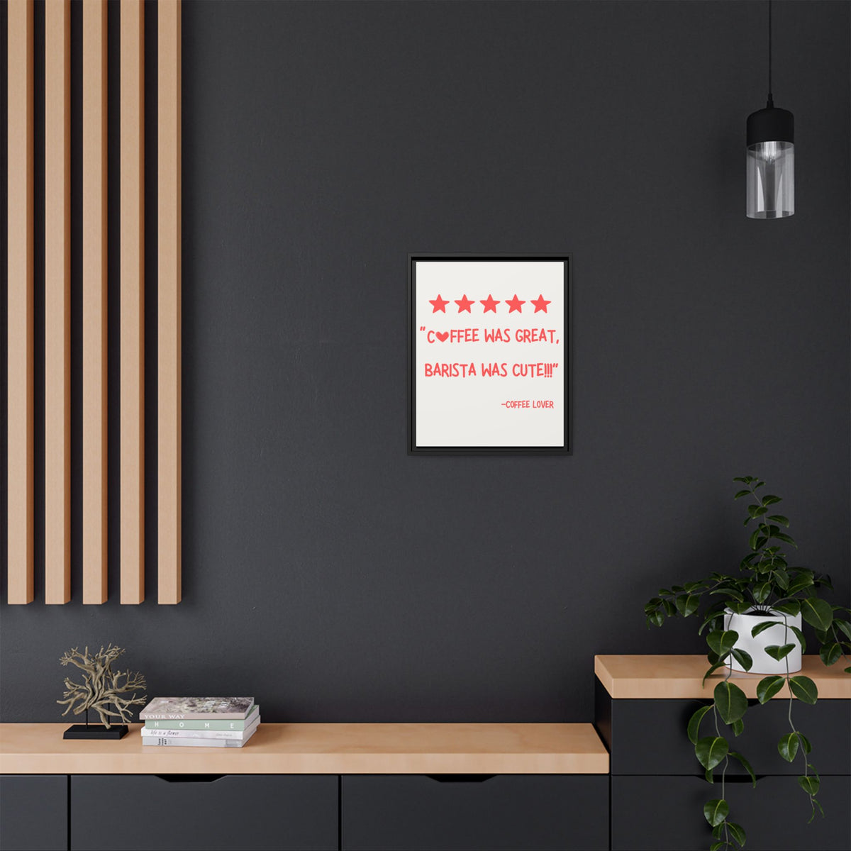 Five Stars - Wall Art (Framed Canvas) Size 16x20