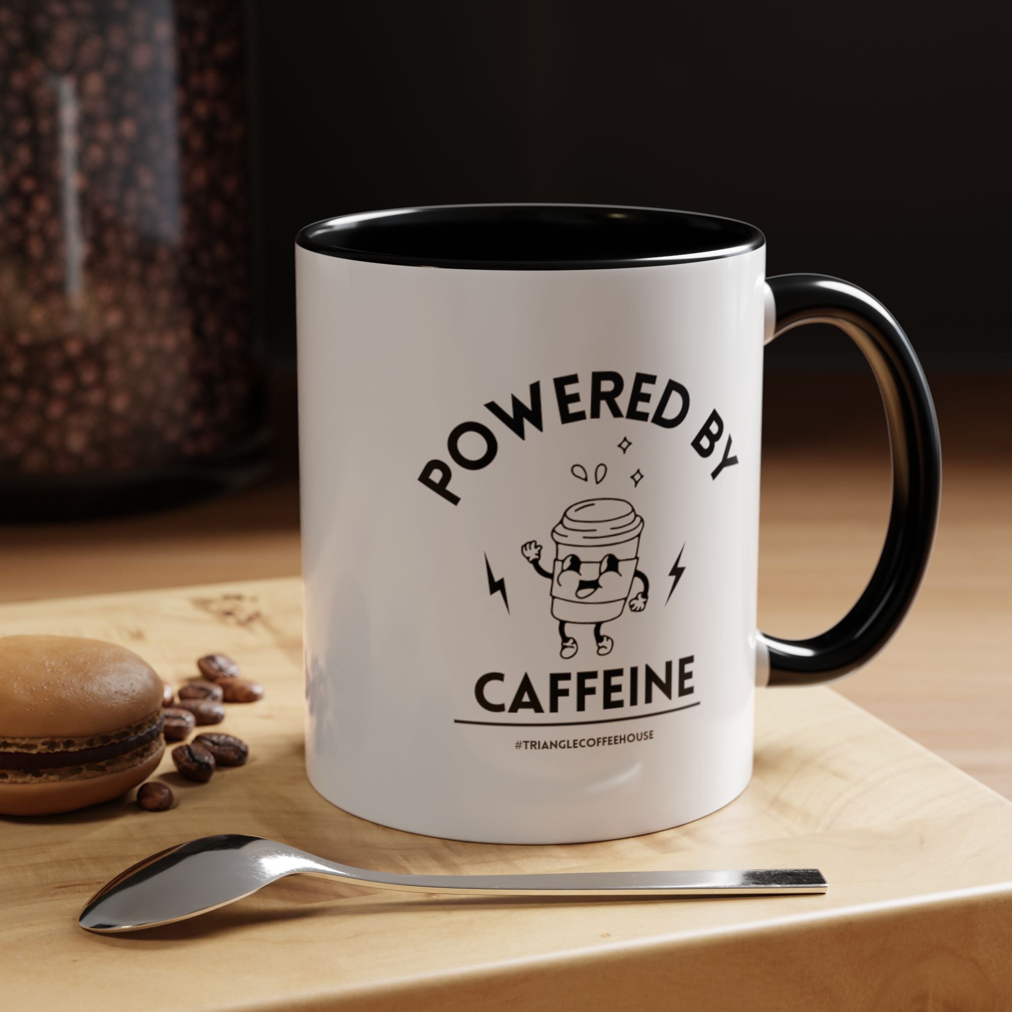 Powered by Caffeine Mug (11, 15oz)