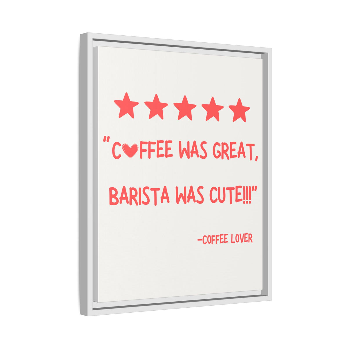 Five Stars - Wall Art (Framed Canvas) Size 16x20