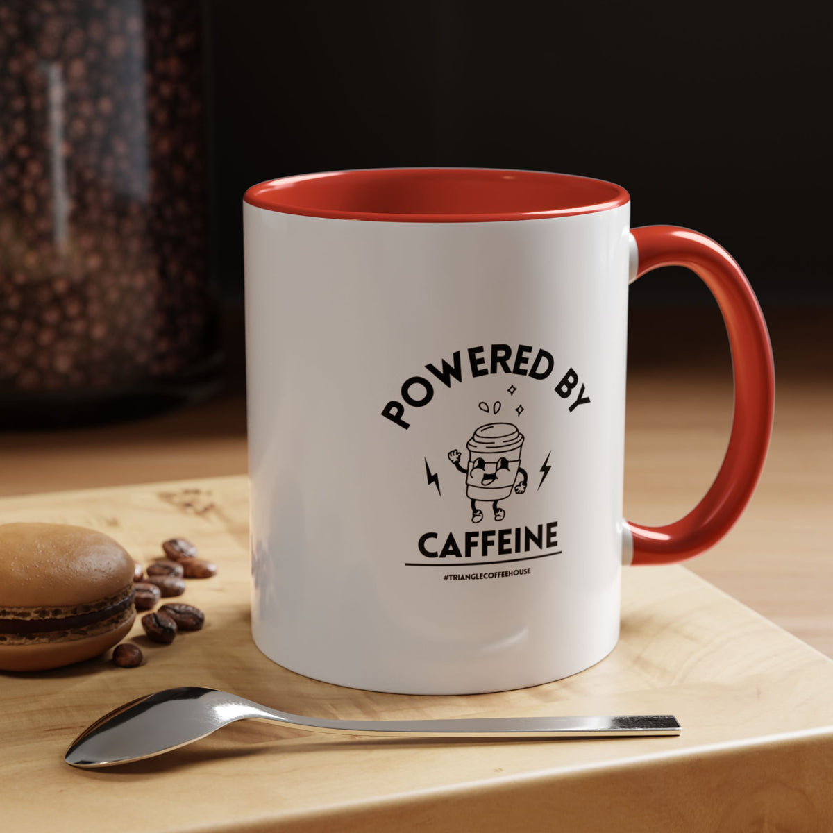 Powered by Caffeine Mug (11, 15oz)